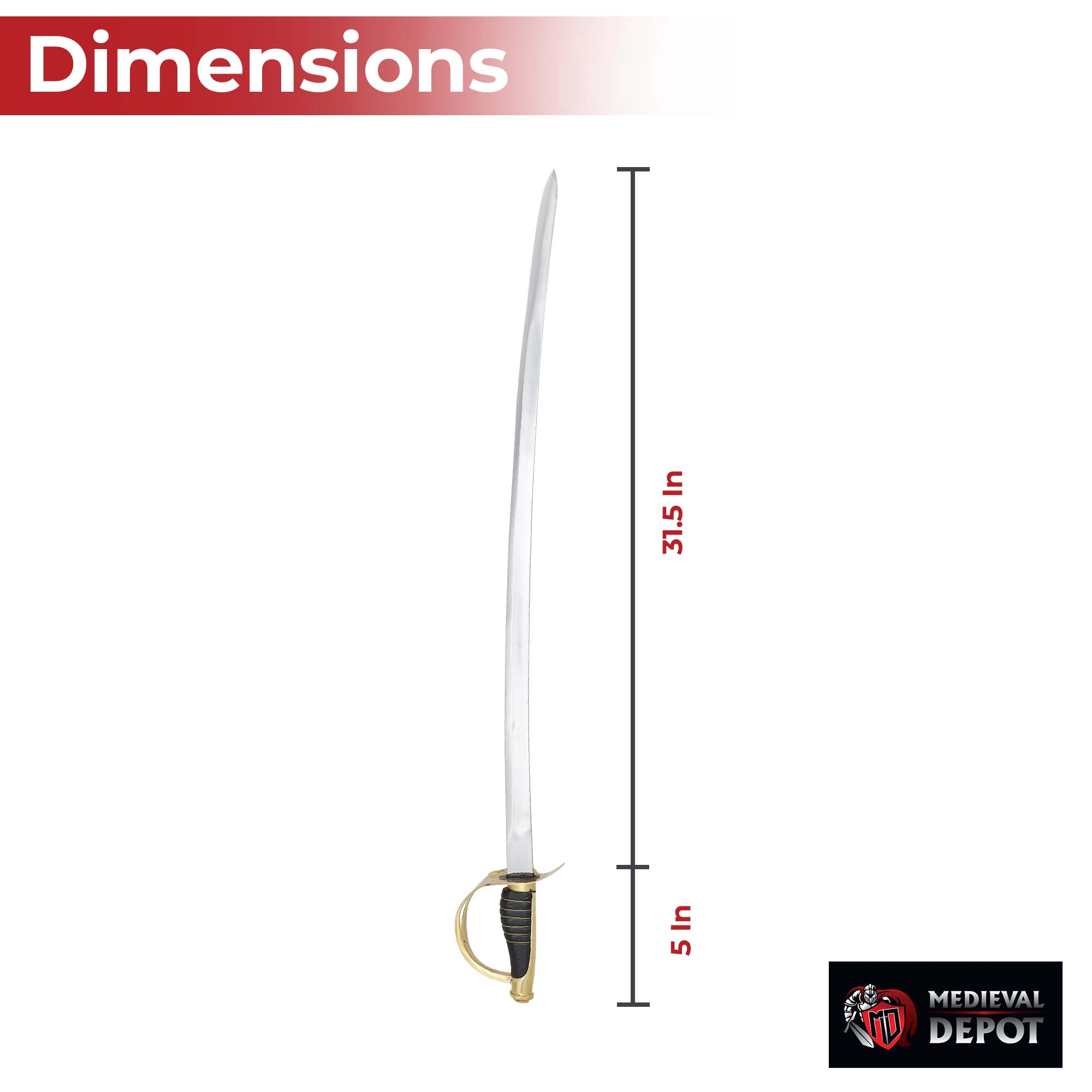 1860 Light Cavalry Saber historical period - Tophatter Daily Deals
