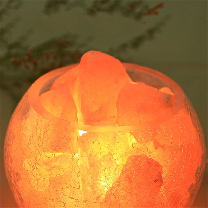 Bedroom bedside table lamp crystal salt lamp 0 - Tophatter Daily Deals