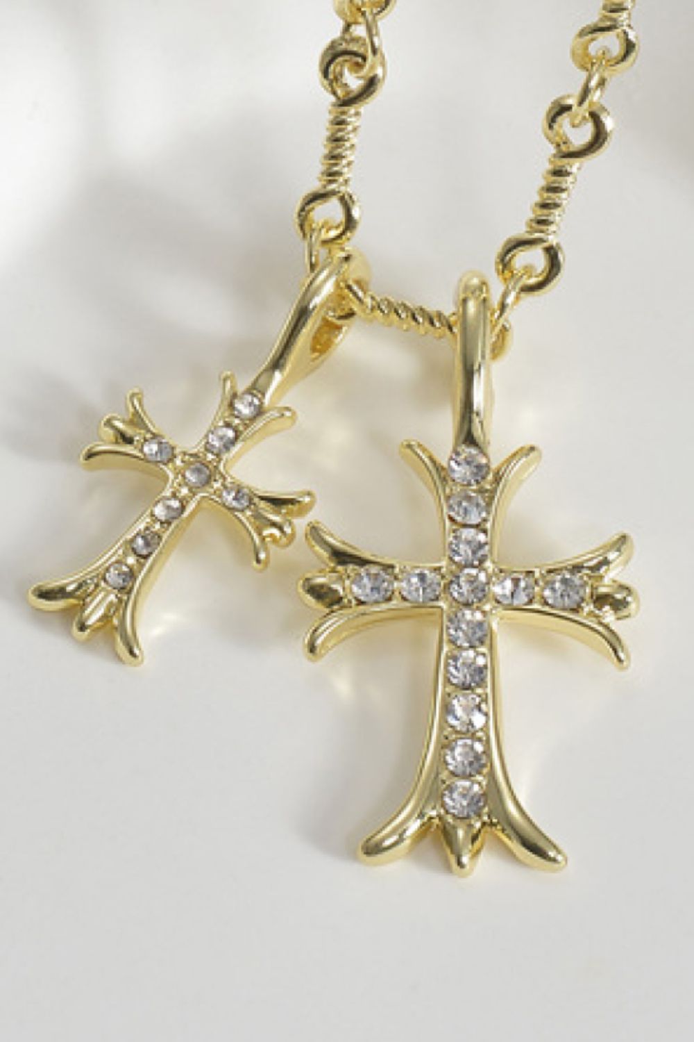 Cross Pendant Stainless Steel Necklace Necklaces - Tophatter Daily Deals