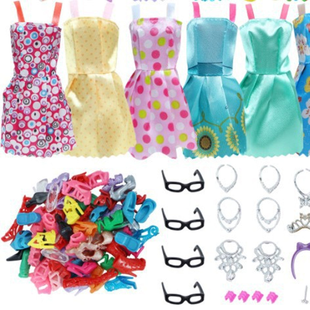 42 Pieces 8 Short Skirts 10 Pairs Of High Heels 4 Glasses 0 - Tophatter Daily Deals