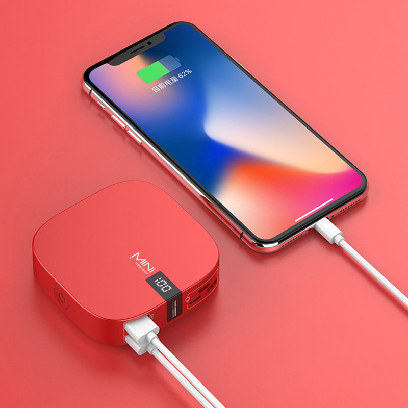 10000 mAh Mini Power Bank Fast Input Digital Display Powerbank 0 - Tophatter Daily Deals
