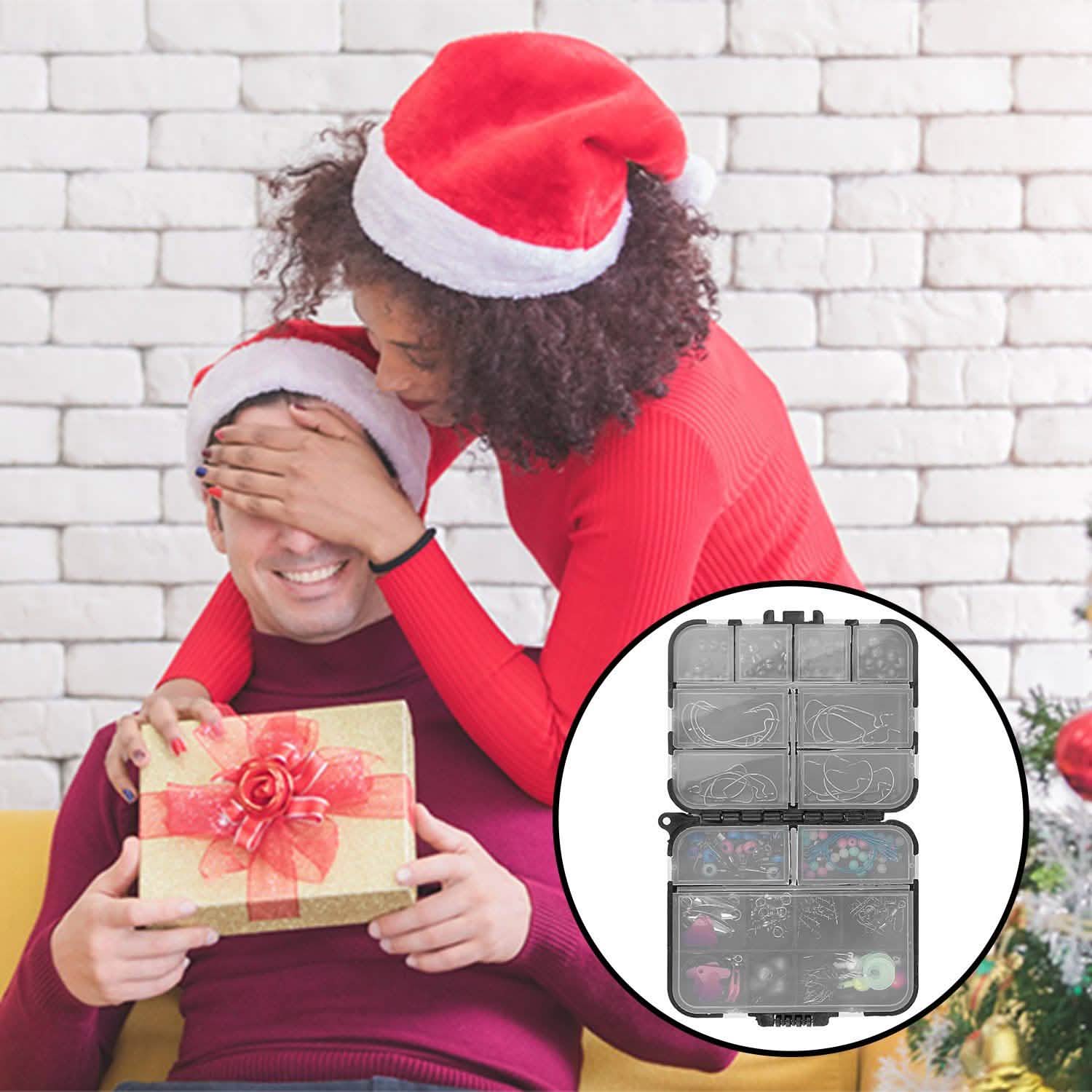 188-Pieces: Portable Fishing Accessory Kit with Tackle Box Outdoor Recreation - Tophatter Daily Deals