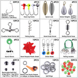 188-Pieces: Portable Fishing Accessory Kit with Tackle Box Outdoor Recreation - Tophatter Daily Deals