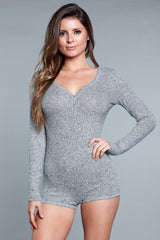 Nala Romper Grey Rompers - Tophatter Daily Deals