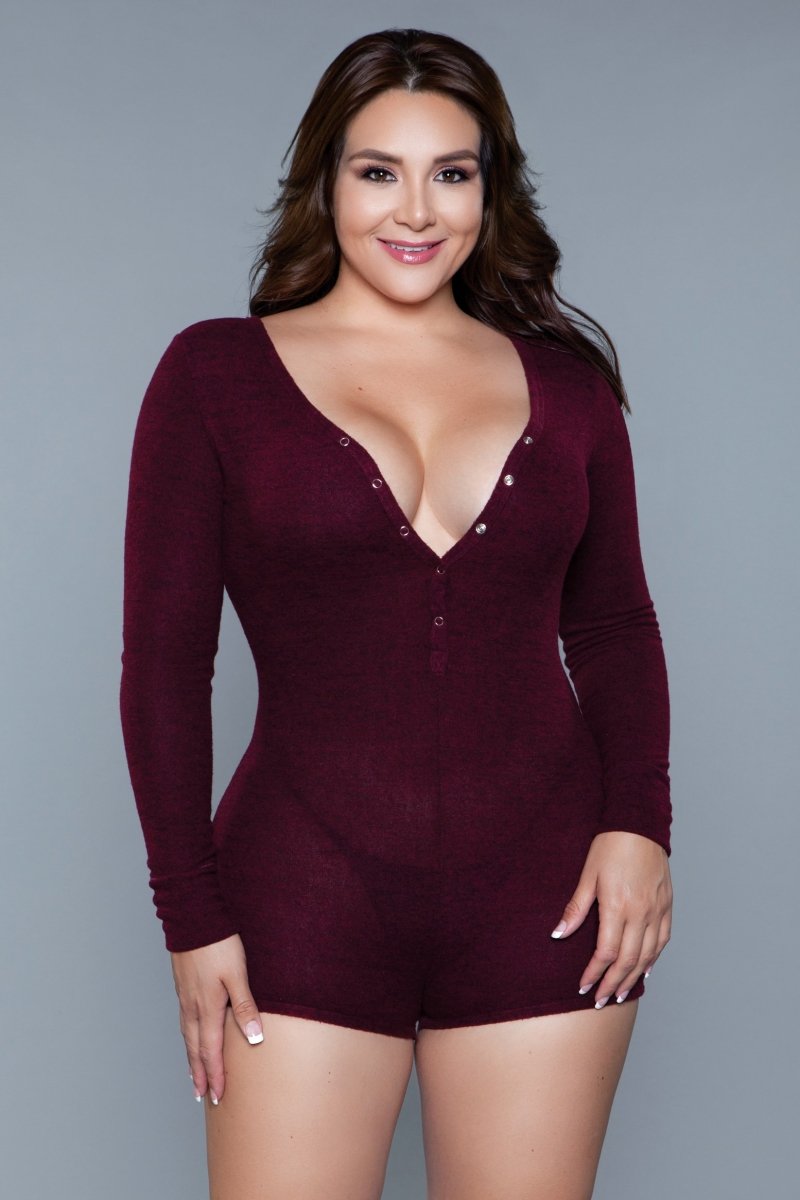 Nala Romper Burgundy Rompers - Tophatter Daily Deals