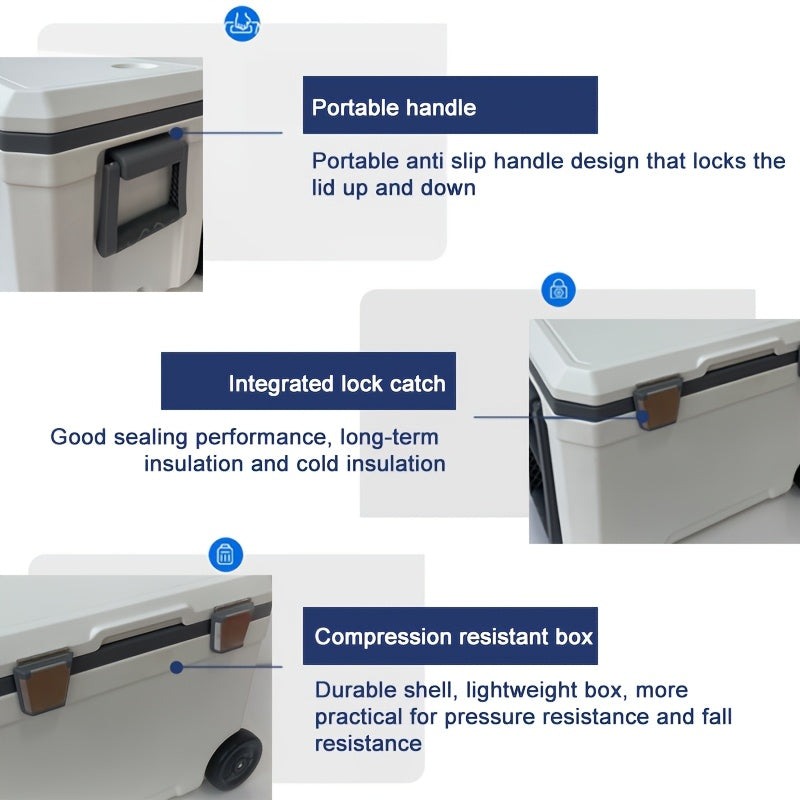 48 Quart Portable Camping Cooler Box Camping & Hiking - Tophatter Daily Deals