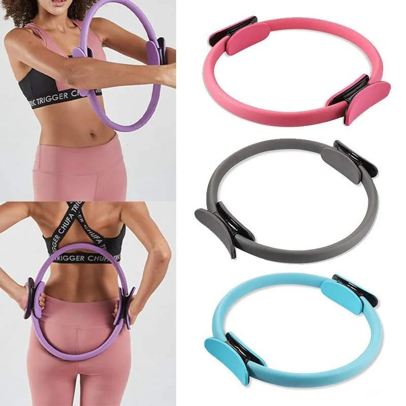 Yoga Fitness Pilates Ring Women Girls Circle Magic Dual Exercise Home Gym Workout Sports Lose Weight Body Resistance Bluetooth Speaker Lamp - Tophatter Daily Deals