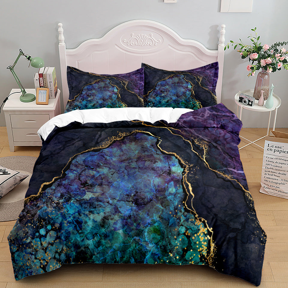 Bedding Home Textile Quilt Cover Three Piece Set I 0 - Tophatter Daily Deals