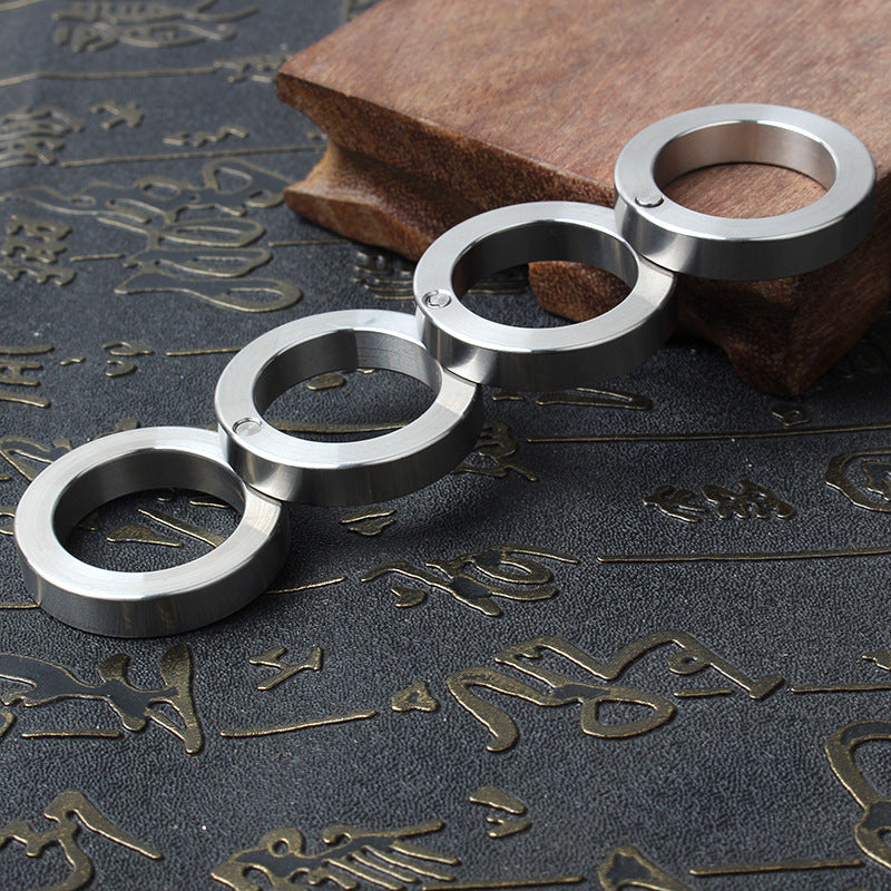 ZINC ALLOY FOLDING BRASS KNUCKLES SELF-DEFENSE TOOL - Tophatter Daily Deals