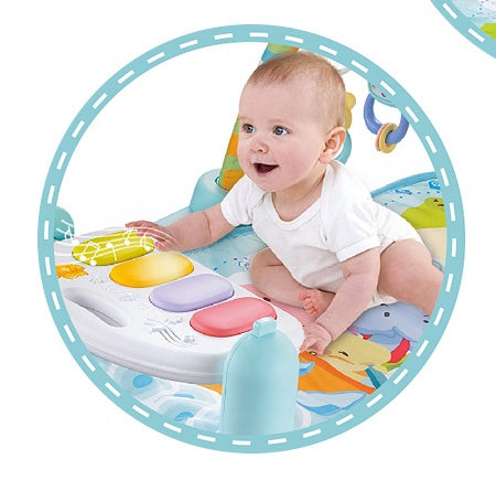 Baby pedal piano music fitness frame baby fitness blanket 0 - Tophatter Daily Deals