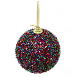 Pack Of 3 Multicoloured Tinsel Christmas Tree Baubles | 3 Piece Christmas Tree Hanging Ornament | Xmas Baubles Christmas Baubles Christmas Decorations Baubles - Tophatter Daily Deals