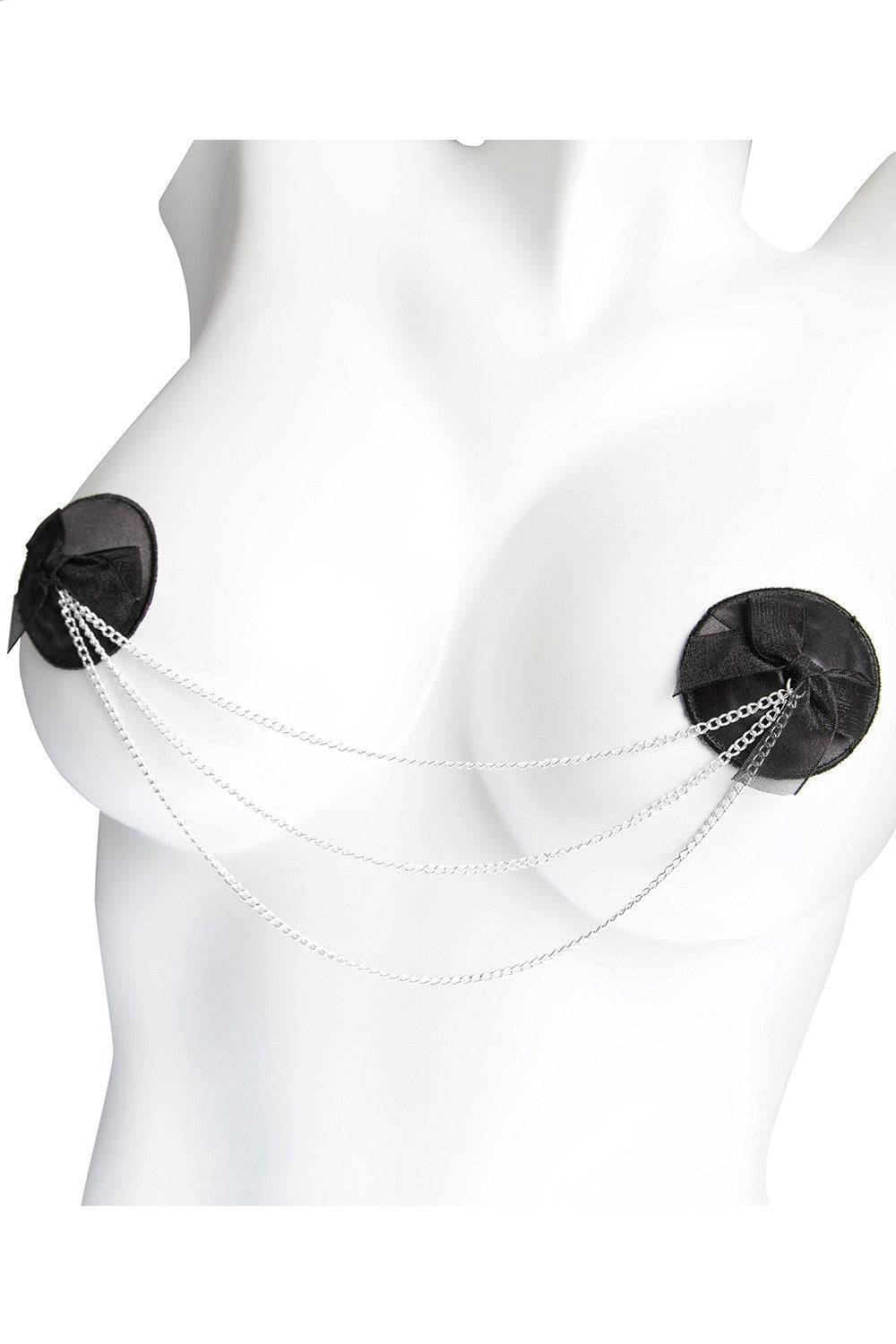 Coquette - 1891 - Chain Pasties - Black Lingerie - Tophatter Daily Deals