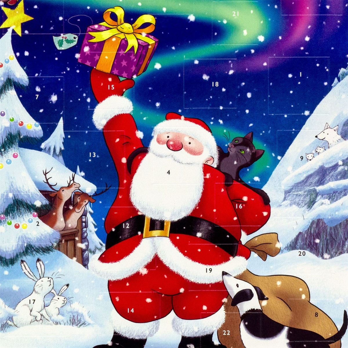 Father Christmas Advent Calendar | Santa Christmas Advent Calendar - 32.5x24.5cm Advent Calendar - Tophatter Daily Deals
