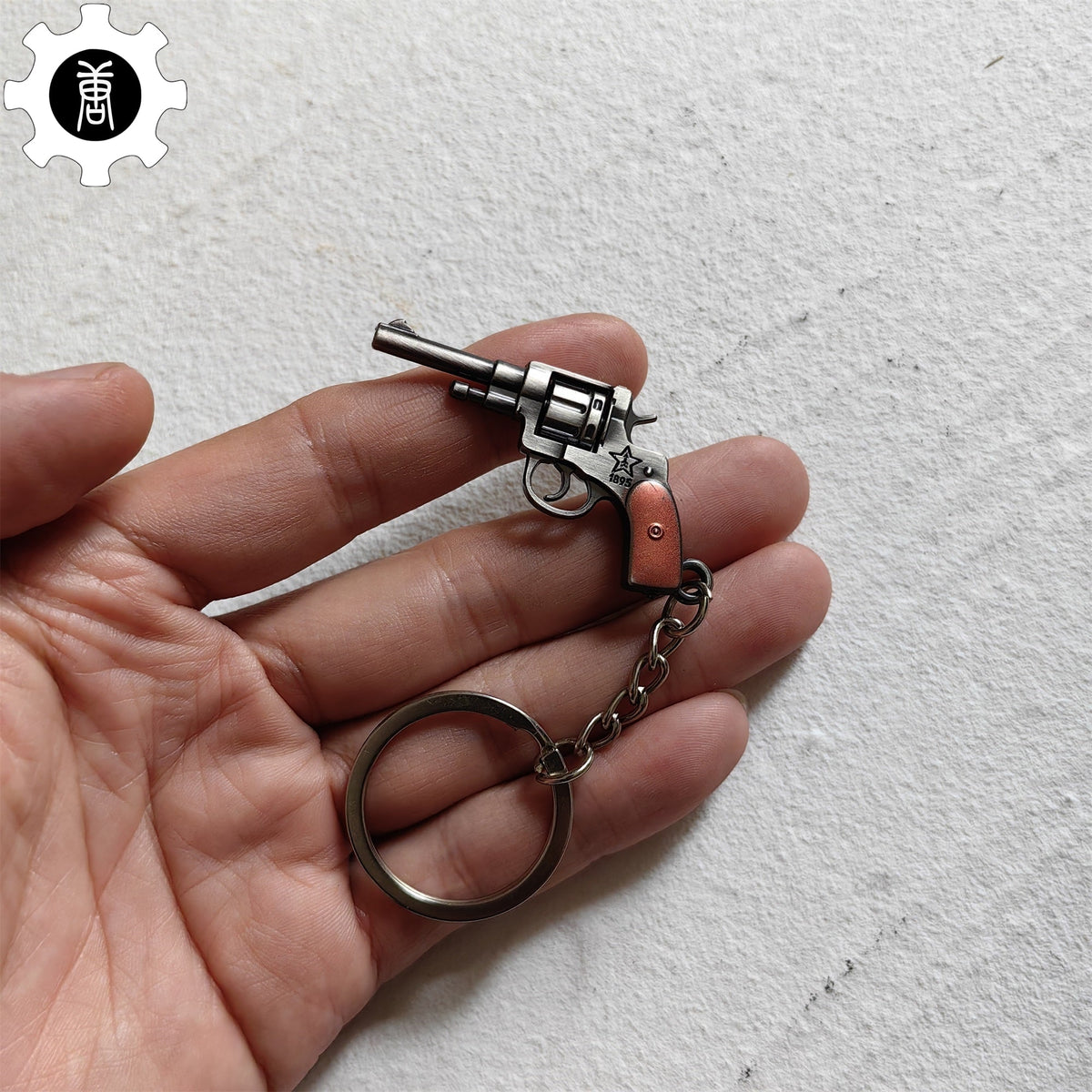 Mini 1895 Revolver Pistol Metal Keychain - Tophatter Daily Deals