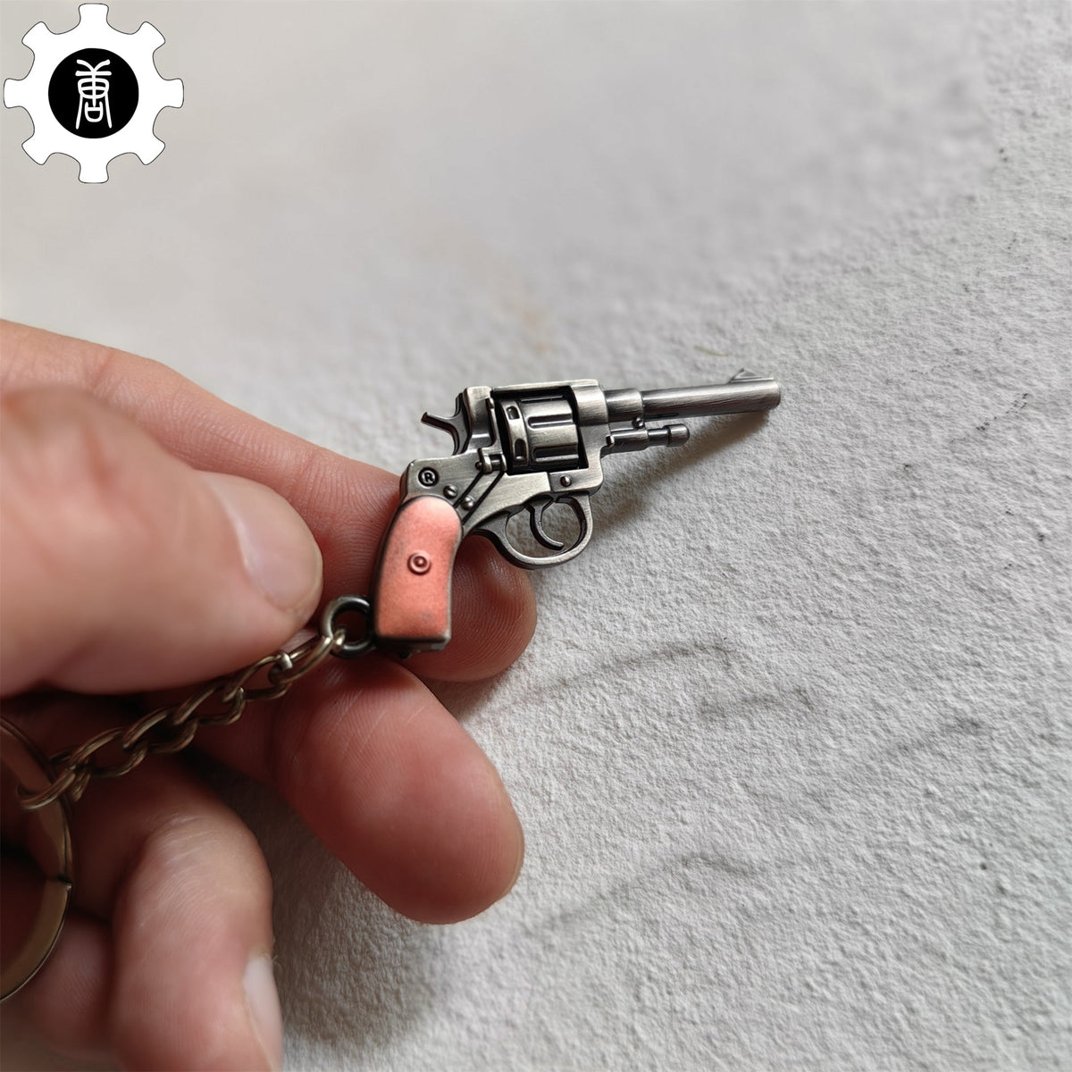 Mini 1895 Revolver Pistol Metal Keychain - Tophatter Daily Deals