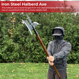 18th Century Medieval Hand Forged Sergeants Halberd historical period - Tophatter Daily Deals