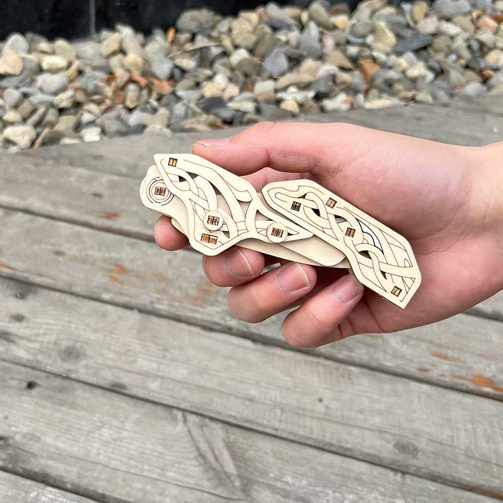 Wooden Shadow Knife 3D Puzzle Model - Tophatter Daily Deals