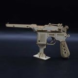 Mauser Military Pistol Wooden Model Pistol 3D Puzzle - Tophatter Daily Deals