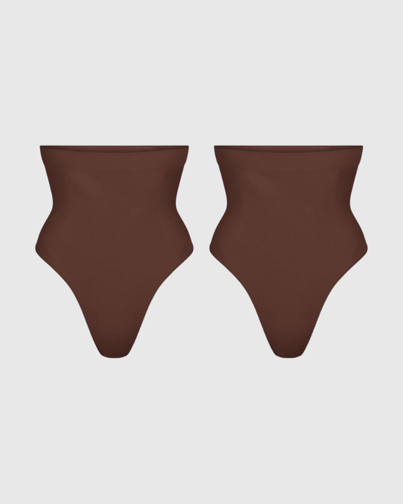 Revenge Body Tummy Control Panties (2 Pack) Mocha 2 Thong Underwear - Tophatter Daily Deals