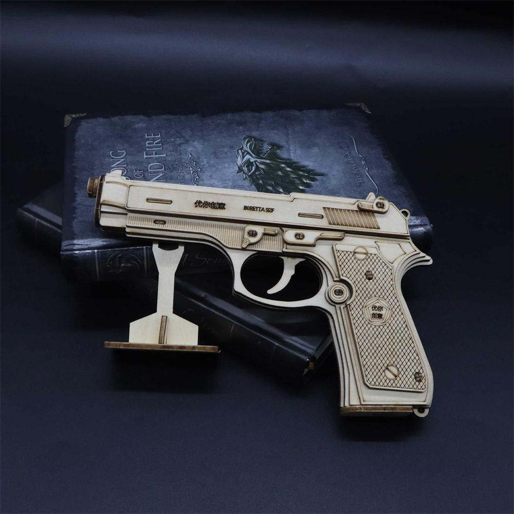 Beretta M92F Wooden Model Pistol - Tophatter Daily Deals