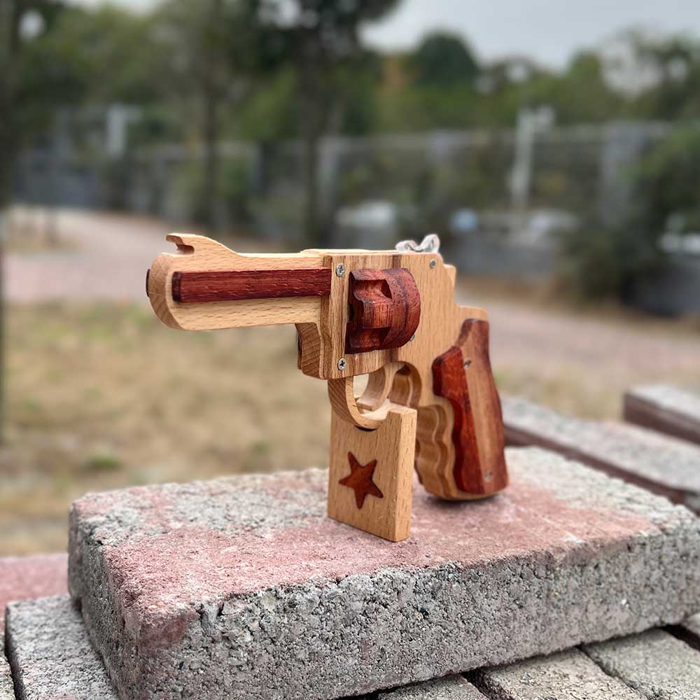 S&W 625 Revolver Rubber Band Gun Wooden Model - Tophatter Daily Deals