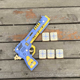 Battle Wolf 3D Gun Puzzle Wooden Rubber Band Gun Model Kit - Tophatter Daily Deals