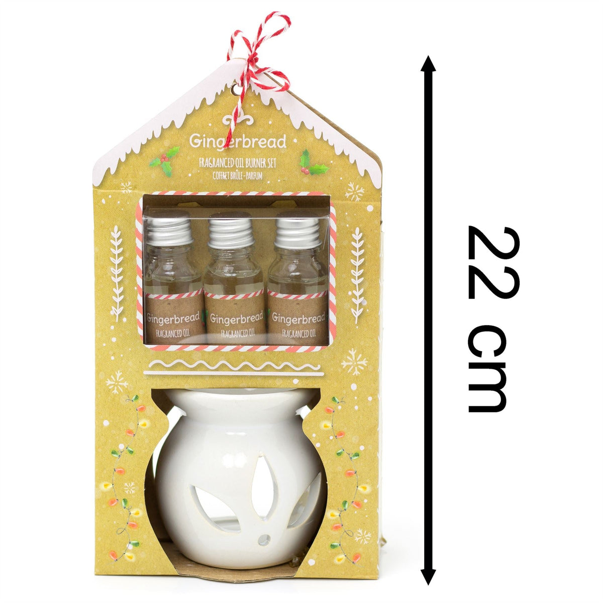 Christmas Ceramic Essential Oil Burner Diffuser With Gingerbread Fragrance Oils Oil Burner - Tophatter Daily Deals