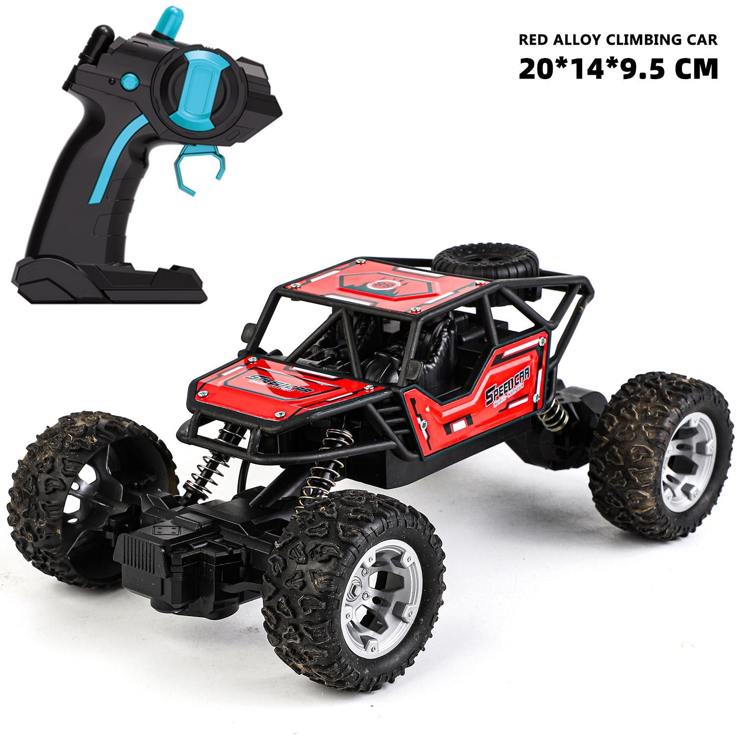 Alloy Off-road Vehicle Remote-control Automobile Remote Control Car Red 1:18 0 - Tophatter Daily Deals