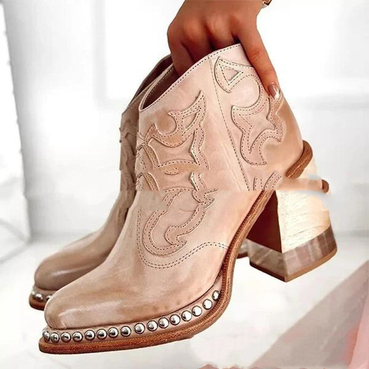 21 Years Autumn And Winter Boots European And American Khaki 0 - Tophatter Daily Deals