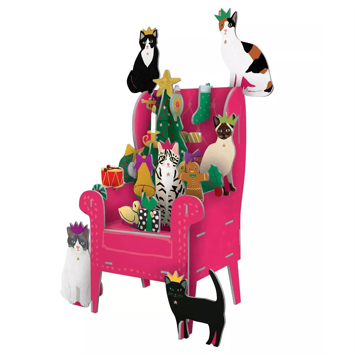 Cosy Cats Advent Pop & Slot Christmas Advent Calendar Large Advent Calendar - Tophatter Daily Deals