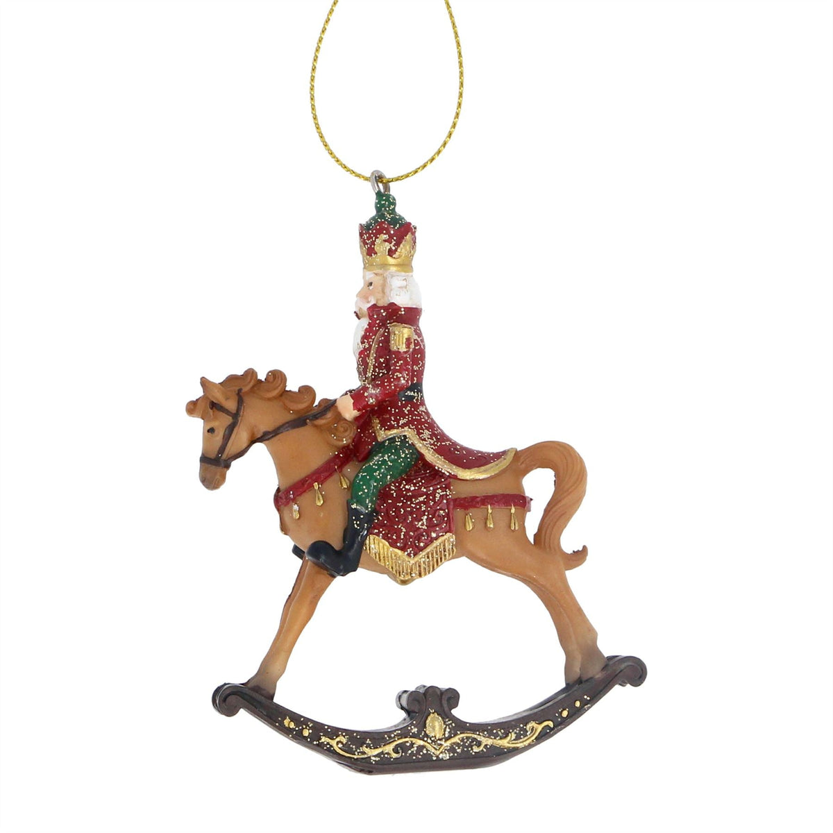 Nutcracker Christmas Bauble | Nutcracker Soldier Hanging Tree Ornament - 9.5cm Baubles - Tophatter Daily Deals