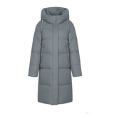 Insulating Women’s Long Puffer Coat - Hooded Quilted Winter 3D Changing Face Moving Picture Frame - Tophatter Daily Deals