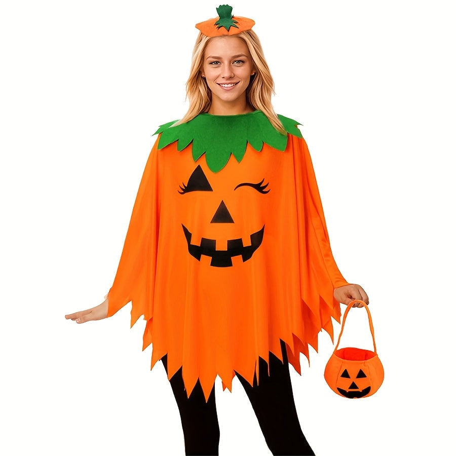 Pumpkin Costume Set Halloween Party Outfit Halloween - Tophatter Daily Deals