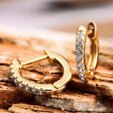 18K Gold Plated Huggie Earrings Earrings - Tophatter Daily Deals