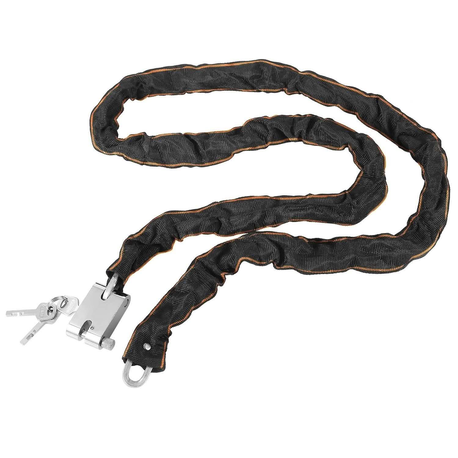 1.8m Bike Chain Lock with 3 Keys Heavy Duty Security Lock Outdoor Recreation - Tophatter Daily Deals