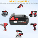 18V Battery Replacement Compatible with Milwaukee M18 Cordless Power Tool Home Improvement - Tophatter Daily Deals