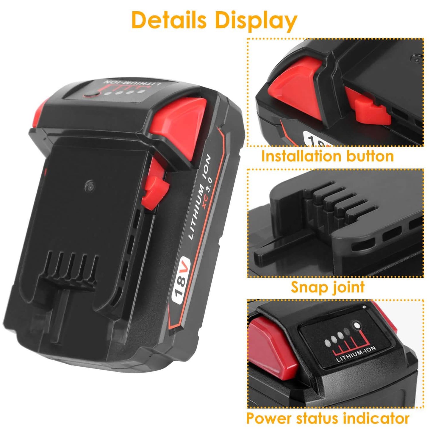 18V Battery Replacement Compatible with Milwaukee M18 Cordless Power Tool Home Improvement - Tophatter Daily Deals