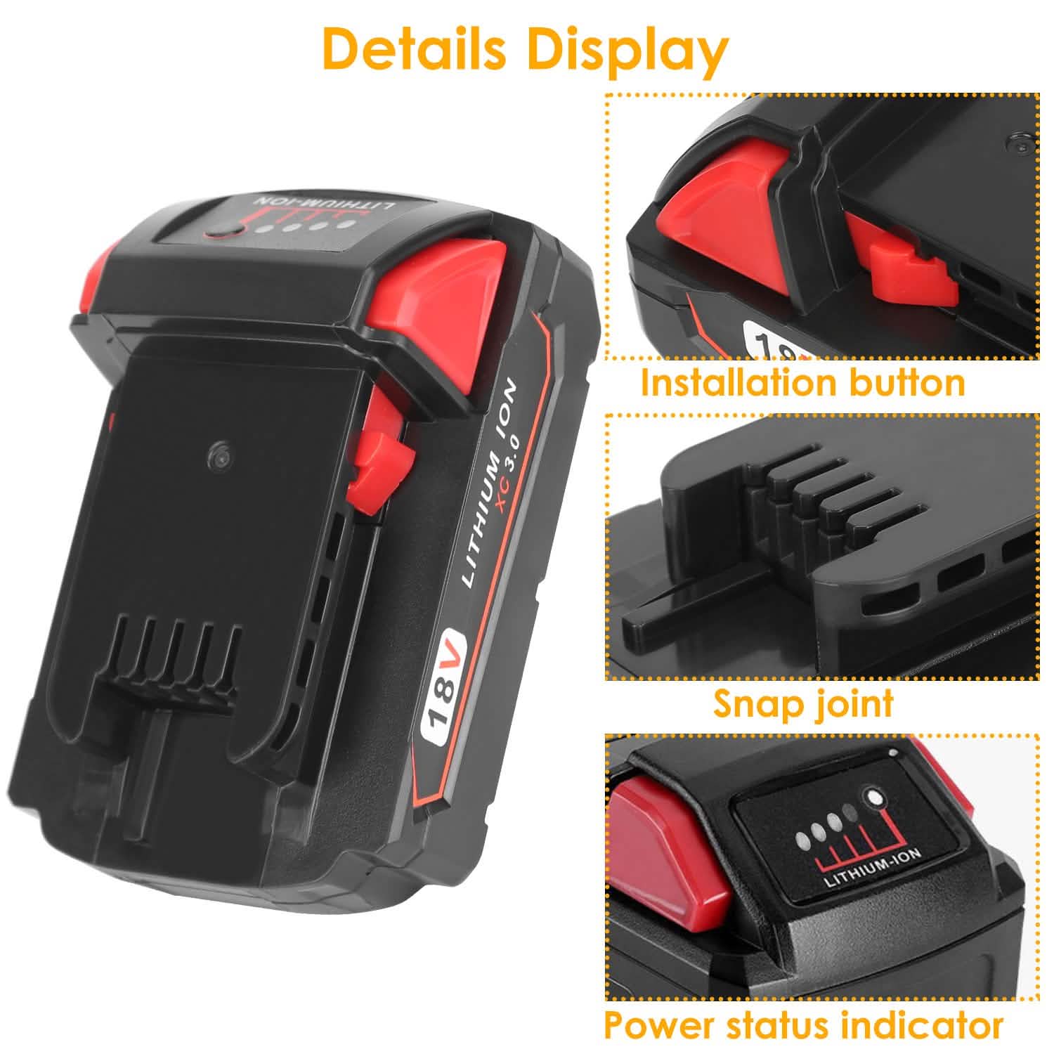 18V Battery Replacement Compatible with Milwaukee M18 Cordless Power Tool Home Improvement - Tophatter Daily Deals