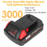 18V Battery Replacement Compatible with Milwaukee M18 Cordless Power Tool Home Improvement - Tophatter Daily Deals