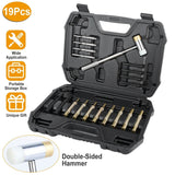 19-Piece: Hammer Punch Set Drift Pin Punch Kit with Portable Storage Box Everything Else - Tophatter Daily Deals