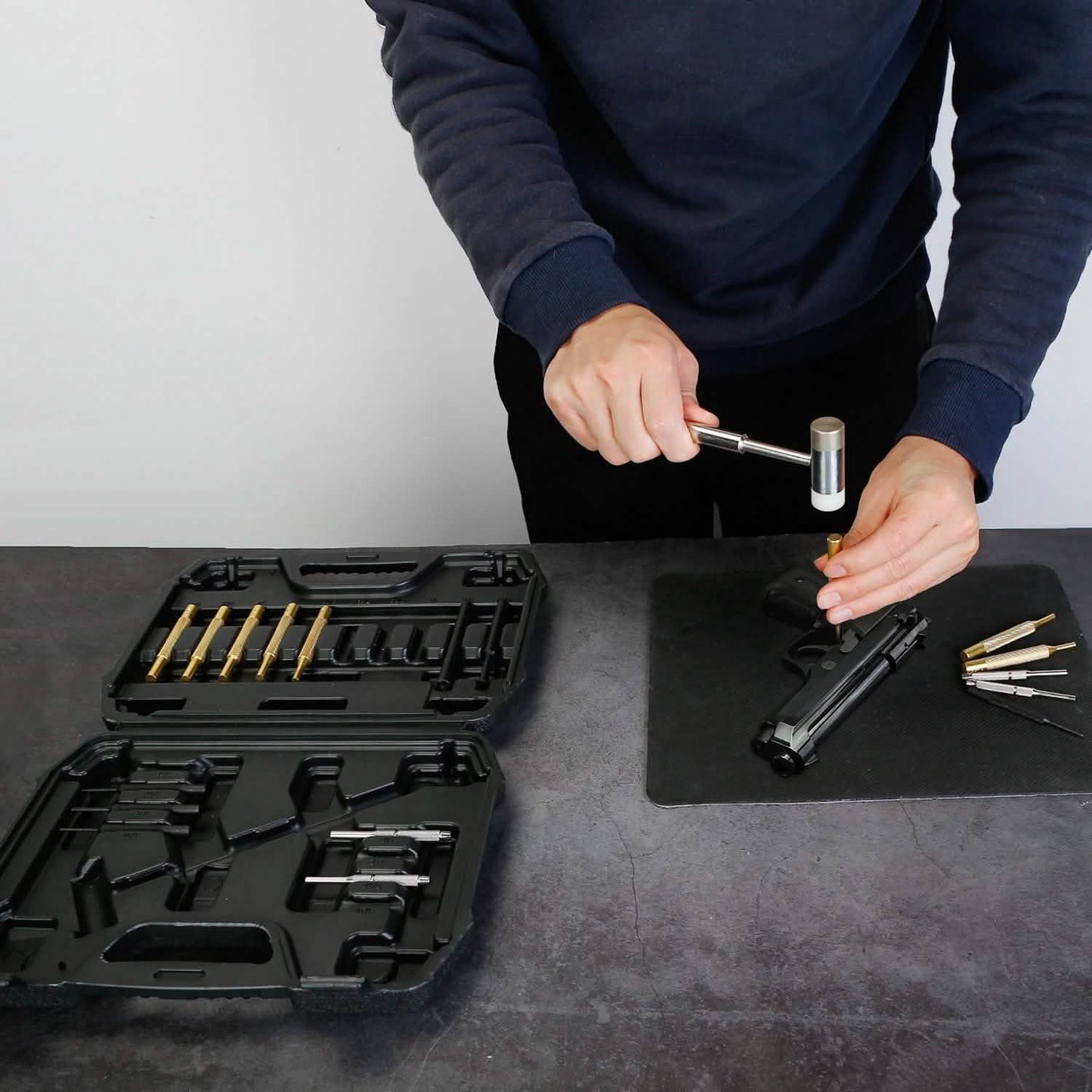 19-Piece: Hammer Punch Set Drift Pin Punch Kit with Portable Storage Box Everything Else - Tophatter Daily Deals