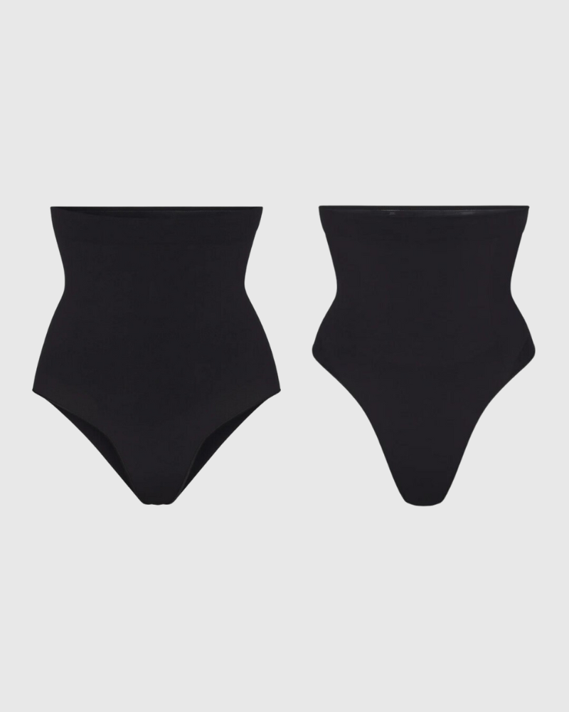 Revenge Body Tummy Control Panties (2 Pack) Ebony 1 Original + 1 Thong Underwear - Tophatter Daily Deals