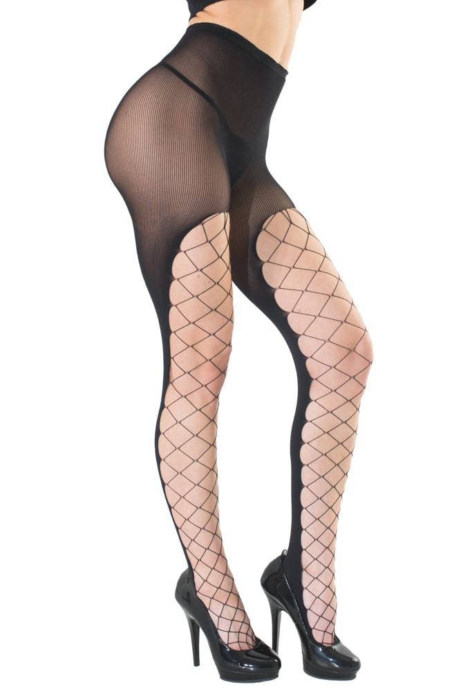 Coquette - 1900 - Stocking - Black - OS Lingerie - Tophatter Daily Deals