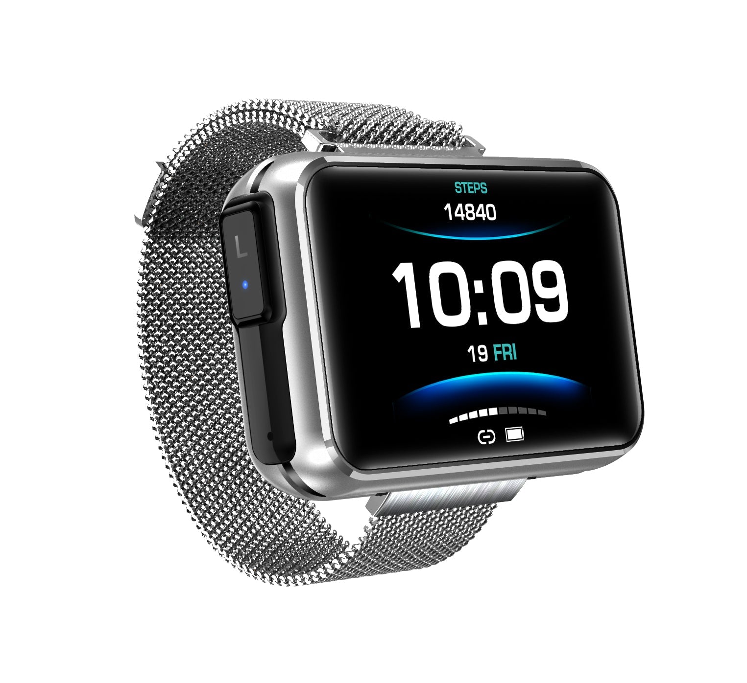 2 in 1 T91 Smart Watch Wireless Bluetooth Headset Silver 0 - Tophatter Daily Deals
