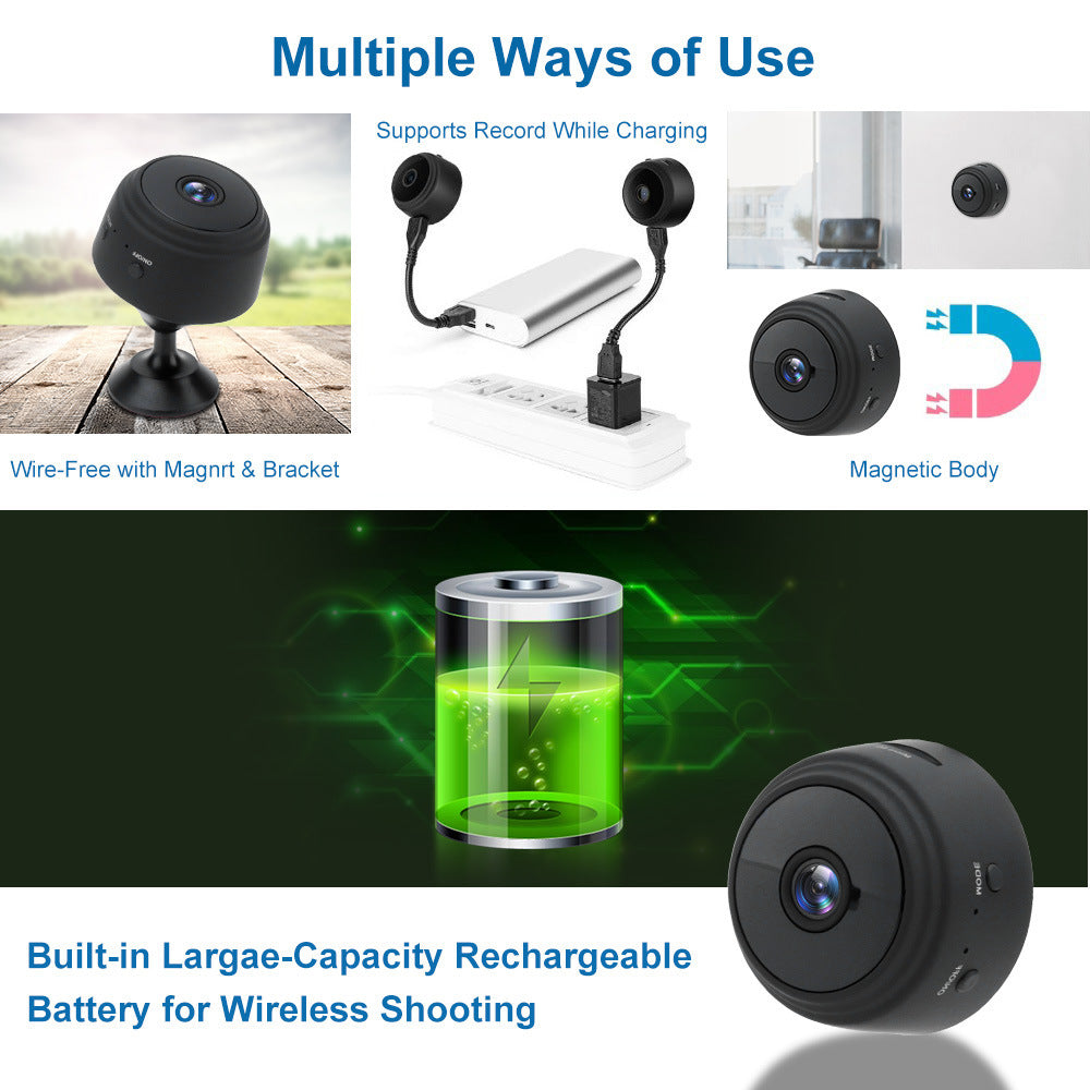 A9 1080P HD Wireless Night Vision Wifi Camera 0 - Tophatter Daily Deals