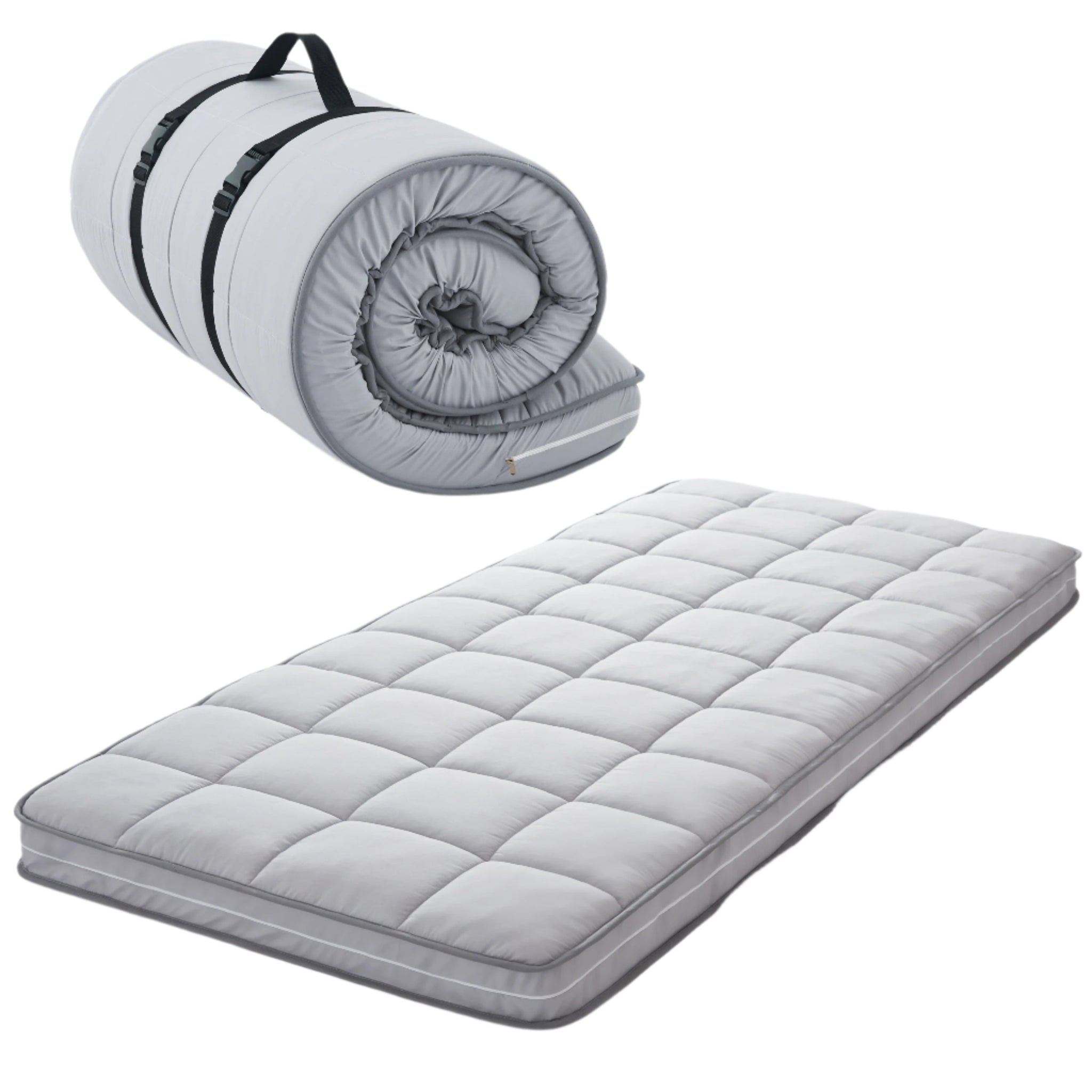 Solo Traveler Gel Memory Foam Mattress Topper Cot Camping & Hiking > Sleeping - Tophatter Daily Deals