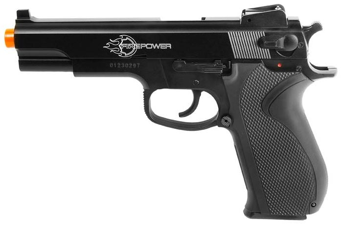 Full Metal Slide .45 Full Size Heavyweight Spring Airsoft Pistol - TOPHATTER'S ARMORY DEALS Collectible Weapons - Tophatter Daily Deals