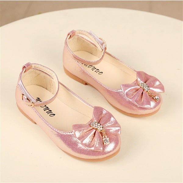 Bow shoes for children Pink 0 - Tophatter Daily Deals