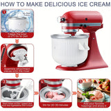 Ice Cream Attachment with Stand Mixers Appliances > Kitchen Appliances > Ice Makers - Tophatter Daily Deals