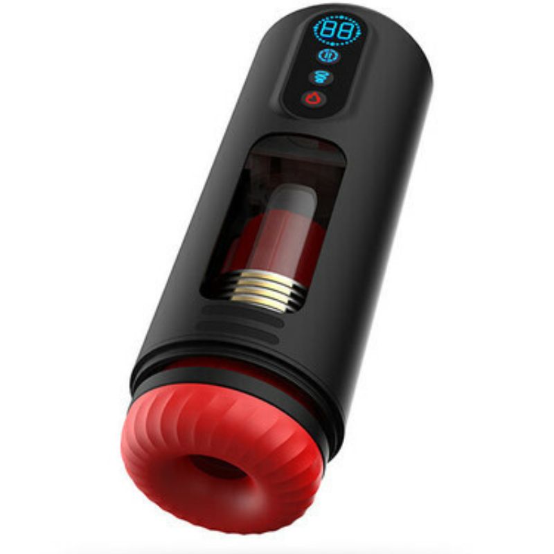 Acmejoy - 9 Telescopic Vibration Sucking Heated Aircraft Male Stroker Masturbation Cup - Tophatter Daily Deals